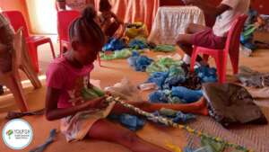 making skipping rope from waste material