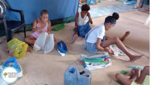 making skipping rope from waste material