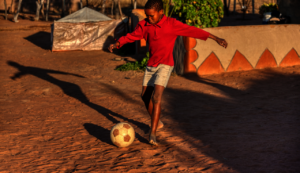 Football Donated To School