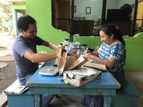 Packing seeds for the educational garden