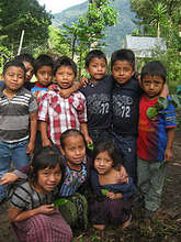 Students work up an appetite in the garden