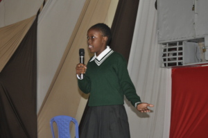 Student Adorable speaking at MH Day 2026