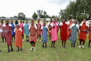 Children entertaining at Menstrual Hygiene Day