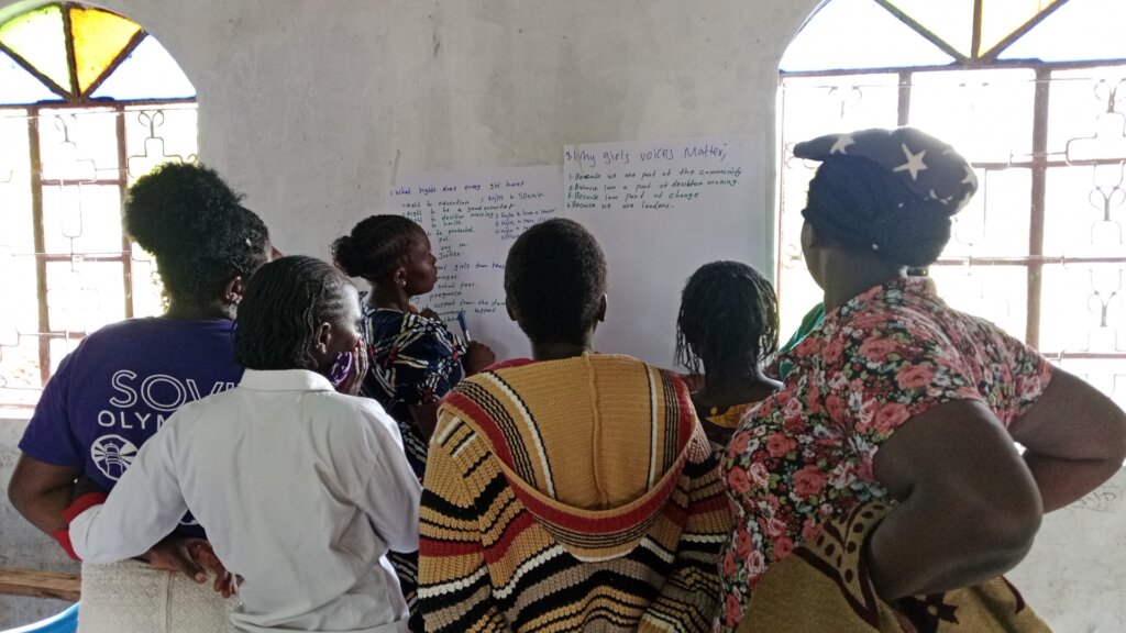 Workshops exploring girls rights
