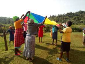 Participants at menstrual health workshop