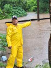 Teustepe coordinator Joel in the storm's aftermath