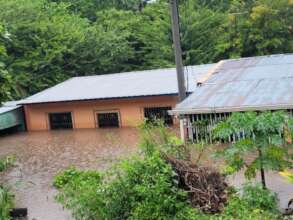Flooding and damage was extensive