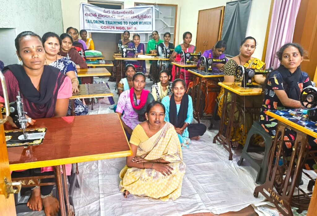TAILORING TRAINING TO POOR GIRLS AND WOMEN INDIA