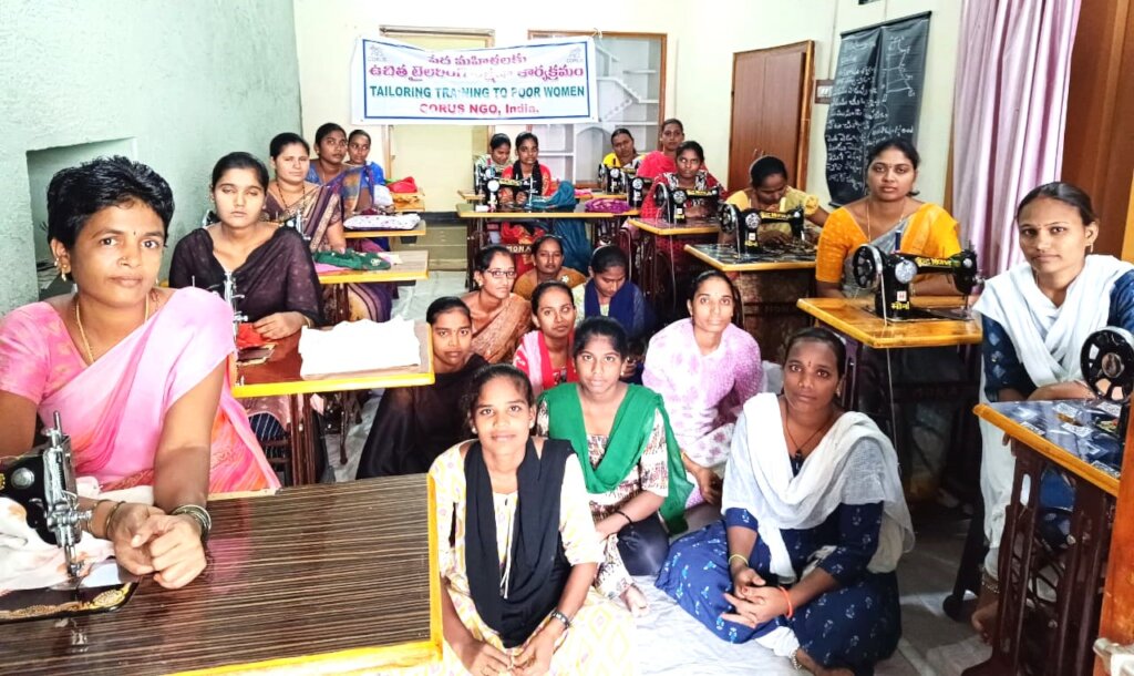 TAILORING TRAINING TO POOR GIRLS AND WOMEN INDIA