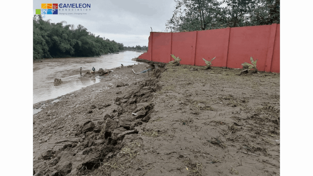 Emergency aid after floods in CAMELEON center