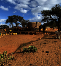 water tank and distribution point