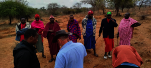 Survey team and community members