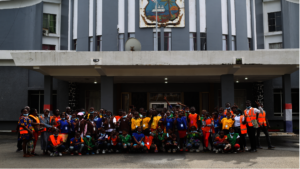 PTFP CAMPERS AT THE CAPITOL BUILDING IN MONROVIA