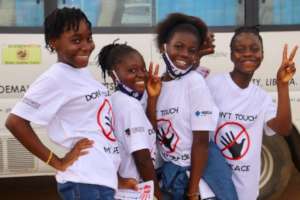 Students participating in peace campiagns