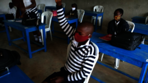 Children at Sky Is The Limit during their lessons