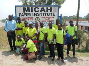 The team outside Micah Farm Institute