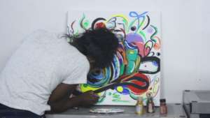 Child painting