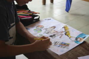 Child collaging