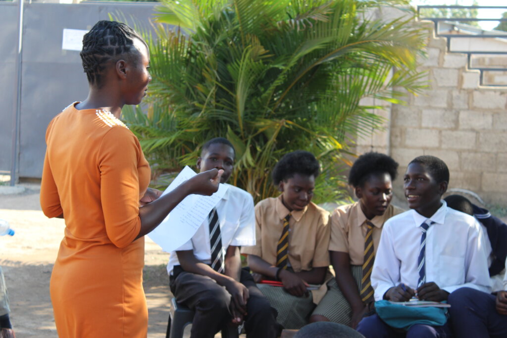 Peer educators lead youth-friendly sessions.