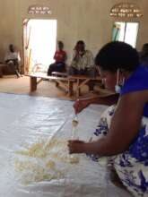 Demonstrating the best way to dry grain