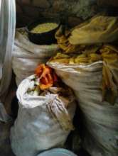 Traditional storage of harvested crops