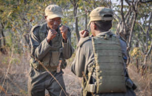 Akashinga Rangers in training.