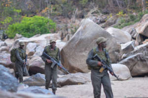Akashinga Rangers on patrol.