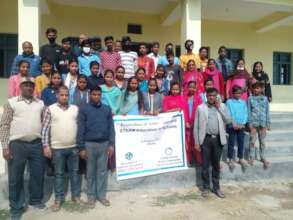 Group photo with beneficiaries