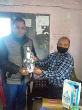 Handing over STEM items