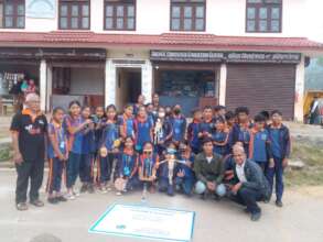 Group photo of school participants