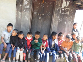 School Children waiting for Orientation