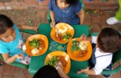 Nourish Colombian children with vegetable gardens