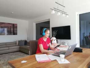 Remote support at the Lerncafes (c)Caritas