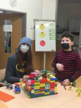 Students at the Lerncafe in Linz