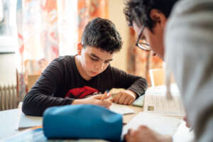 Studying together at the Lerncafe Villach
