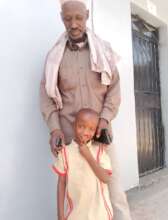 Dawud pictured with his father