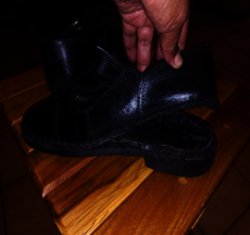 Condition of old shoes