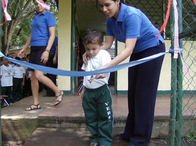 Celebrating with an "official" ribbon-cutting