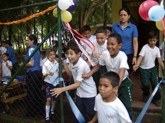 Kids running to play!