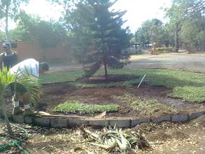 Making the front drop-off area a little oasis