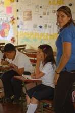 Professora Molina with her class