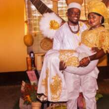 Tyson and Mariama's wedding day