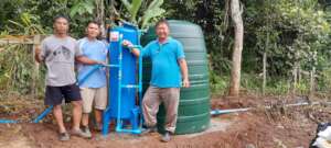 Our friends who helped Ajarn install a new filter