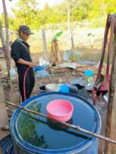 Water barrel near Garden