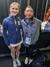 FSH student with Olympian Isabeau Levito