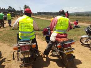 Health information printed on back of Hi-vis vests
