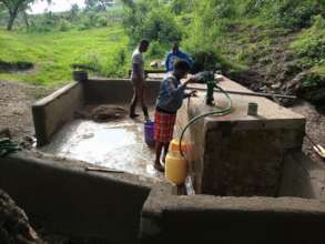 Kimaut water spring now in use by the community
