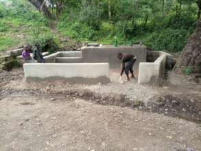 Kimaut water spring cistern construction