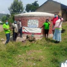 Commissioning Kaplelit primary school water tank