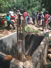 Construction of spring protection at water source